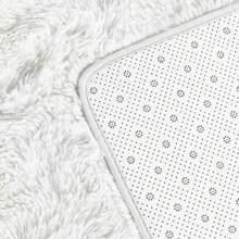 Premium Thick Shag Rug 5x7ft - Ultra Soft Machine Washable Carpet For Living Room/Bedroom/Nursery, Non-Slip Plush Rug With Anti-Shedding, Ombre Gradient Fuzzy Floor Mat For Kids & Pets, Grey Aesthetic Home Decor 1PC