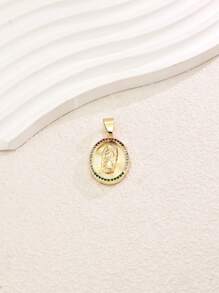 18K Gold Plated 1pc Fashion Casual Elegant Ladies' Jewelry DIY Pendant