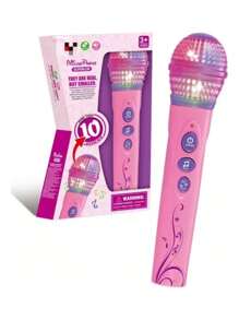 Micrófono Infantil Que Puede Brillar. - Azul - Ver 3