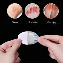 10pcs/15pcs Silicone Gel Blister Pads - Waterproof Ultra-Thin Cushioning Bandages For Heels, Toes, Fingers - Multi-Purpose Protective Adhesive Bandages For Sports, Shoes, Blister Prevention And Quick Healing, Random Styles