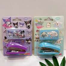 Sanrio New Cartoon Sanrio Stapler Stationery Set, Cute Cartoon Melody Student Scribble Tools Stapler