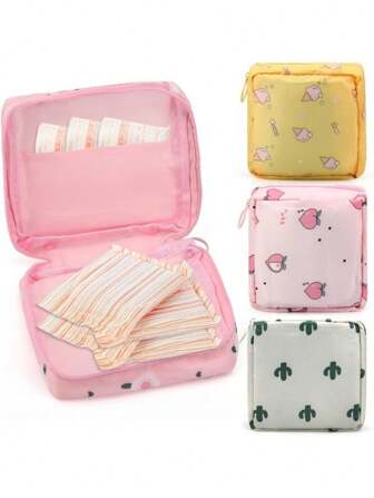 1 Stück Aufbewahrungstasche für Damenbinden, tragbare Menstruationsbecher Tasche aus Nylon Oxford Gewebe, Kosmetiktasche (6 Farben), wasserdichte Multifunktionstraveltasche mit Schlüsselanhänger, ideales Geschenk für Mädchen
