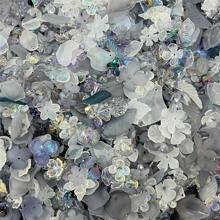 20g/0.7oz Matte Plated Colored Ab Petals Leaf Color Mixing DIY Earrings Hair Accessories Accessories Acrylic Loose Bead