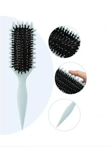 1PC Bounce Hollow Combs Curl Define Styling Brush Smooth Hair Fluffy Comb Massage Home Hair Styling Tool Combs For Woman,Hair Brush,Comb,Hair Tools,Hair Products And Accessories For Barber Salon Beauty Travel Essentials,Back To School,Travel Holiday Essentials,Hair Accessories For Women