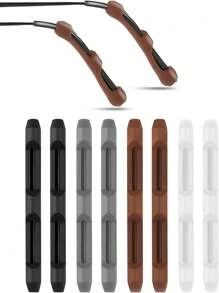 8 Peças Almofadas de Orelha de Óculos de Silicone Macias, Ganchos de Orelha Anti-Deslizamento para Óculos Confortáveis para Esportes, Corrida, Fitness, Evita que Caia, Design Elástico e Anti-Deslizante, Apoios de Nariz e Presilhas de Orelha de Silicone para Óculos