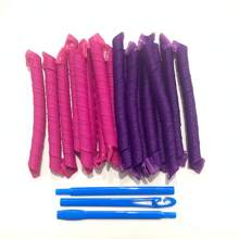 10/18/40 Peças Rolos de Cabelo Espirais Sem Calor para Cabelos Longos, Rolos de Cabelo Mágicos Sem Calor de 22 polegadas/55 cm (Rosa-Laranja), Rolos de Cabelo, Cachos Sem Calor, Enrolador de Cabelo, Produtos e Acessórios de Cabelo para Barbearia, Salão de Beleza, Volta às Aulas, Escova de Cabelo Encaracolado, Rolos, Produtos para Cabelo Encaracolado, Enrolador de Cabelo, Produtos para Cabelo Encaracolado