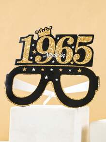 6Pcs Black Golden Birthday Paper Glasses,2025 Limited ,Birthday Element Design Glasses,Happy Birthday Paper Glasses,60th Birthday Party Decor,Birthday Party Supplies,Photo Booth Props,Birthday Party Favors,Birthday Gifts,Birthday Decoration