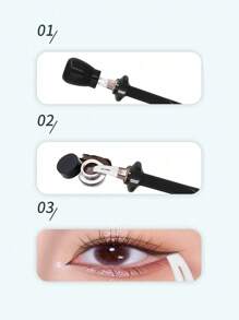 Reusable Silicone Eyeliner Pen, Waterproof Eyeliner Pencil, Convenient No-Skip Makeup Tool, Suitable For Vanity, Travel, Bedroom, Makeup Accessories, Christmas Gift, Cosmetics, Inexpensive