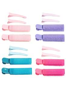 Clips volumizadores para la raíz del cabello, rodillos rizadores naturales de clip, herramientas de peinado para dar volumen al cabello con agarre propio, fáciles de llevar para mujeres y niñas, set de 4 piezas