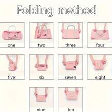 Functional Folding Travel Bag, Portable Luggage Suitcase, Large Capacity Storage Bag, Nylon Fabric Suffle Women Bags - View 10