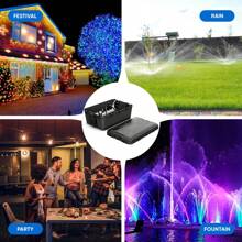 Extra Large Weatherproof Box - (33x 21.2 X 13.2 Cm) - Outdoor Cord Cover - Brown - Ideal For Gardens, Construction Sites - Suited For Workers, Homeowners - Black - View 7