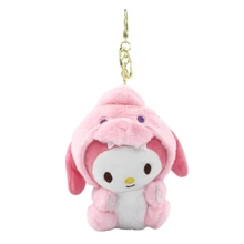 Sanrio 6 Styles Plush Toy Dinosaur Series Kawali Keychain Pendant Kuromi Hello Kitty Cinnamoroll Pochacco Pompom Purin Cartoon Anime Figure Stuffed Soft Plush Dolls For Children's Birthdays Festival Gifts 13cm/5.12inch