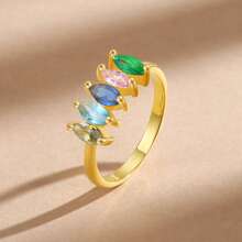 1 pièce Bagues avec pierres de naissance multifamiliales, bijoux de pierres de naissance, bagues de pierres de naissance de mère, bagues de mère personnalisées, bagues chics, cadeaux de Noël