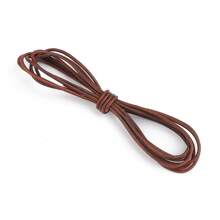 beadia 2m Long Retro Coffee Color Leather Cord (Diameter: 1.5-10mm) - Round Leather Cord, Flat Cord - DIY Bracelet Cord, Jewelry Making Supplies - Brown - View 14