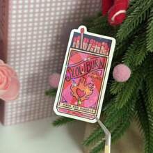 慢燃火柴乙烯基贴花 - 光面处理，可重复使用的自粘贴纸，适用于书籍和电子阅读器，防水、防紫外线和防刮擦，非常适合笔记本电脑、手机、水瓶、笔记本 - 书籍爱好者和读者礼物、学校用品、返校