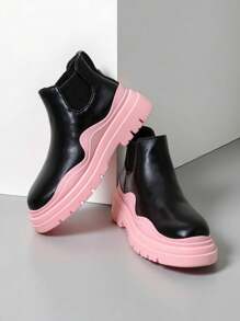 Royalfashion Women's Slip-On Boots Derri