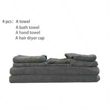 Ultra-Soft Bath Towel Set Of 4: Plush, Absorbent, And Perfect For Home & Spa