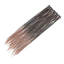 3 Piezas de extensiones de rastas sintéticas rectas de 24 pulgadas con doble extremo, hechas a mano, suaves, de estilo reggae hippie, para mujeres