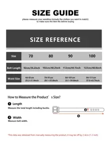 1 件时尚金扣休闲女士腰带，适合 T 恤、裤子、裙子夏季、秋季、万圣节 - 白色 - 查看 5