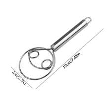 Stainless Steel Flosser, Flour Cake And Dough Mixer, Creative Coil Egg Beater, Kitchen Baking Tool - Multicolor - View 2