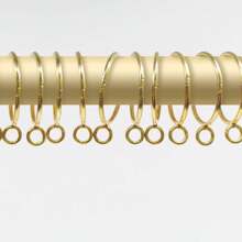 10 قطع/ 30 قطع/ 50 قطع من حلقات الستائر المعدنية مفتوحة بقطر 1.5 بوصة باللون الذهبي والأسود والفضي ، حلقات لتعليق الستائر وخطافات لعصي ستائر غرفة المعيشة وعصي ستائر أحواض الاستحمام