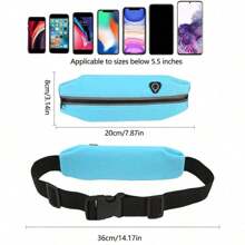 Pochete refletiva para corrida para homens e mulheres - Pochete ajustável à prova d'água com bolso para celular - Ótima para corrida ao ar livre e ciclismo