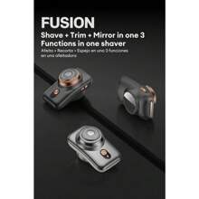 Skyworth Stylist 3-In-1 Electric Beard Shaver Fusion Shave+Trim+Mirror In One, Portable Mini Washable Beard Trimmer Men's Grooming Tool Great For Valentine's Day Gift - 銀色 - 查看 11