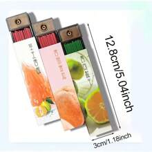 8-Pack High Quality Aromatherapy Incense Sticks Set, 50 Sticks/Set With Incense Holder. Scents Include: Coffee, Green Tea, Orange, Grapefruit, Osmanthus, Jasmine, Lavender And Peach. Natural Wooden Fragrance Sticks Suitable For Meditation, Yoga, Relaxation And Travel