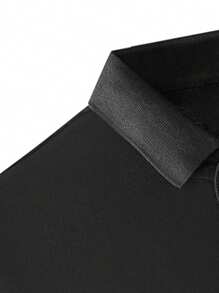 Men's Solid Color Short Sleeve Casual Polo Shirt, Simple & Fashionable For Everyday Wear