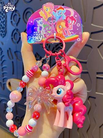 1pc  Pinkie Pie, Rainbow Dash, Twilight Sparkle Beaded Cute Hanging Keychain, Suitable For School Stationery, Bag Decoration, Gift For Friends, Family, Colleagues, Acrylic Pendant Charm, All Season Use Party Favors Wedding Gifts Birthday Gifts Graduation School Decor School Surprise Dormitory Decor Back To School Home Decor Room Decor School Supplies