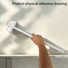 多功能浴室墙刷，可拆卸长柄，适用于家庭地板、浴缸、瓷砖清洁，可更换刷头，浴室工具和配件家居浴室装饰秋季装饰返校 - 彩色 - 查看 5