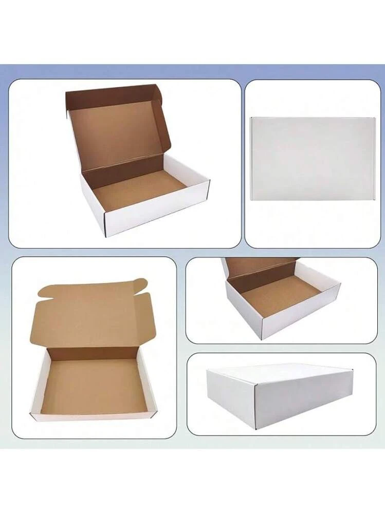 Custom Color Printing White Corrugated Cardboard Carton Mailer Shipping Mail Box