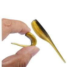 50pcs/Set 5cm/1.96in Soft Lure Bait, Dual-Color Tadpole Artificial Fishing Baits, Outdoor Saltwater Boat Fishing Lures, Fishing Accessories (Assorted Colors)