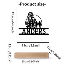 1 szt. personalizowana, fajna metalowa ozdoba strażaka z drewnianą podstawą do dekoracji stołu, modna ozdoba strażaka, prezent dla strażaka, dekoracja domu, dekoracja biura, dekoracja pokoju, dekoracja sypialni