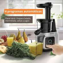 KRUPS Extractor Juice and Clean de Jugo con Display Touch, funcionamiento silencioso, con tecnología Easy Clean ahorra tiempo y esfuerzo, cuenta con sistema de prensado en frío, color Negro, ZB420EMX - 1 - Ver 3