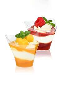 100/50/25/10pcs Transparent Wave Shaped Plastic Mousse Cup Dessert Cup Ice Cream Cup , Christmas Party Christmas Decor Christmas Decorations Christmas Gifts And, Halloween Party Halloween Decor Halloween 100ml Plastic Transparent Twist Cup - Transparent - View 3