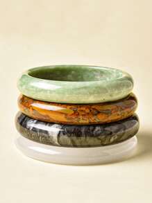 1 件畅销玉手链、新款时尚女士珠宝礼物、情人节或生日礼物（天然玉石表面可能有矿物斑点或杂质，这是正常现象！）