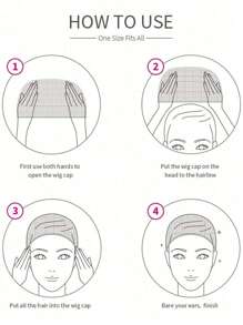 10-1pc Hair Nets Invisible , 23inch Hair Nets For Bun Black/Brown Elastic Edge Mesh For Women, Girls, Ballet Bun Maker Dance, Stewardess Professional Invisible Hair Net