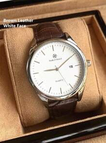 Pablo Raez 1 Stück Herren Uhr berühmte Marke neue Sommer Accessoires Luxus Armbanduhr IPS Silber Mesh Edelstahl Armband Kette 50M wasserdicht Einfacher Kalender Uhr Herren Stahl Lässig Mode Quarz Uhr Mikrofaser Leder weich & atmungsaktiv Einfache Zeiger Römische Ziffern & Strichskala Schwarz Hochwertiges Geschäfts Armbanduhr für den täglichen Gebrauch Lehrer Geschenke Stunden für Vater oder männlichen Freund Geburtstag Abschluss Hochzeit Geschenke - Einheitsgröße - Übersicht 16