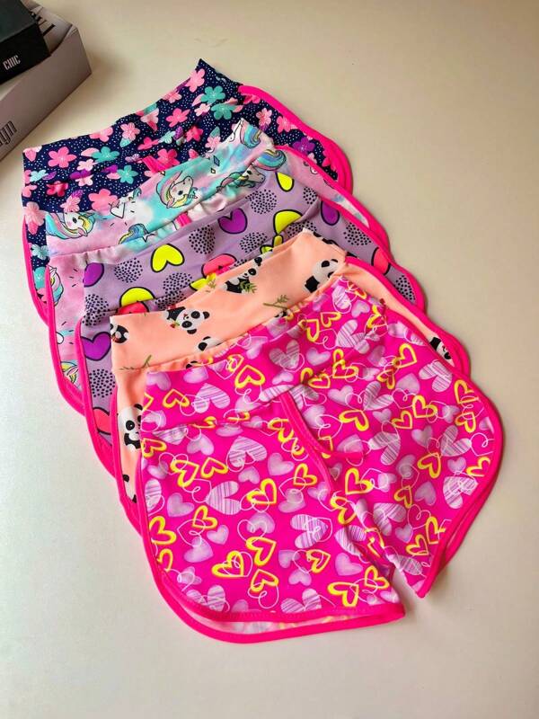 Pequeninos Kids: Short Multicolorido para Crianças