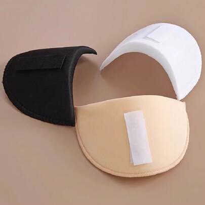1/2 pares de hombreras, ropa exterior, hombreras antideslizantes, forro de hombros de esponja, insertos engrosados, desmontables, hombreras sin costuras para mujeres