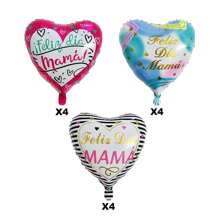 Bóng bay trang trí hình trái tim Ngày của Mẹ Tây Ban Nha, Bóng bay vuông Ngày của Mẹ, Bóng bay I Love Mom, Thích hợp để trang trí tiệc Ngày của Mẹ, Bất ngờ Ngày của Mẹ, Bóng bay chúc phúc Ngày của Mẹ, Trang trí tiệc sinh nhật Mẹ - Nhiều màu - Xem 5