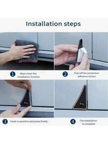 2pcs Universal Car Door Edge Guards - Bumper Protector, Door Sill Scuff Plate - Easy Installation, Auto Accessories Fit For Various Models
