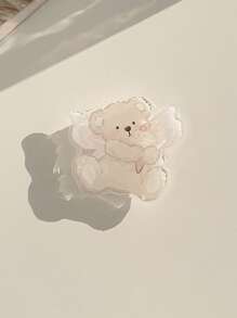Soporte para teléfono móvil con forma de perro oso Kawaii de GUCADI, expandible y plegable, compatible con estuches de teléfono Apple, Honor, VIVO, OPPO, , Android, regalo para cumpleaños, familia, amigos, agarre de teléfono extensible y retráctil, accesorios para teléfono