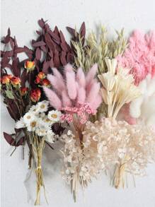 Set di fiori secchi, fiori secchi grandi, decorazioni autunnali, set di profumo floreali fai-da-te, ghirlanda da appendere alla parete, decorazioni da tavolo, mini regali di fiori secchi per compleanni e lauree, decorazioni da giardino, piante da esterno, giardinaggio, fiori finti, decorazioni autunnali