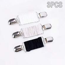 1pc/2pcs/3pcs New Dress Cinch Clips Set Elastic Clothes Clip To Tighten Dress Cardigan Collar Clips Shirt Clips Back Cinch For Women