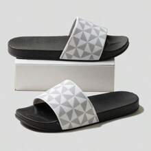 Men's Diamond Pattern Pattern Beach Thong Sandals, Thick Sole, Non-Slip, Soft Bottom, Suitable For Casual, Outdoor, Summer, Vacation, Graduation Gifts, Birthday Accessories - Multicolor - View 4
