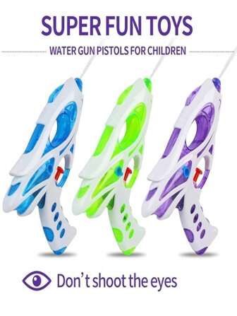 1pc Children's Water Gun Toy, Manual Cartoon Small Water Gun, Outdoor Pool Shooting Water Gun, Summer Beach Splashing Toy, Suitable For Children Boys And Girls Summer Garden Beach Outdoor Pool Toy (Note: Some Accessories Random Color)