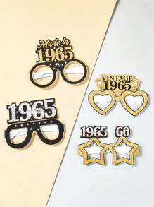 6Pcs Black Golden Birthday Paper Glasses,2025 Limited ,Birthday Element Design Glasses,Happy Birthday Paper Glasses,60th Birthday Party Decor,Birthday Party Supplies,Photo Booth Props,Birthday Party Favors,Birthday Gifts,Birthday Decoration