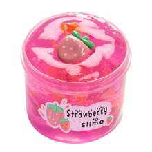 Kit de Slime Crocante e Cristalino de 67g - Sabores de Cereja, Pêssego e Abacaxi, Argila de Gelatina Macia e Não Pegajosa para Festa, Natal, Aniversário, Brinquedo Aliviador de Estresse, Prêmios para Sala de Aula Elementar